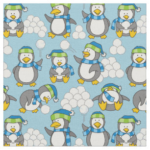 Tecido Pequenos pinguins