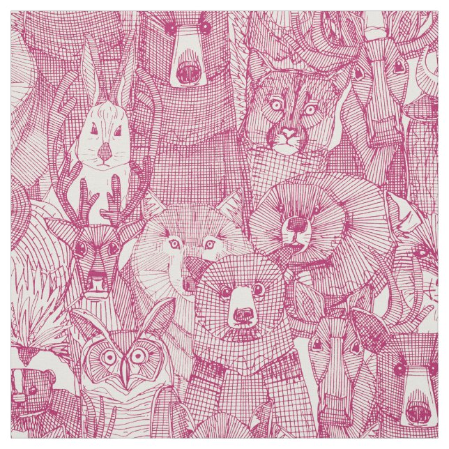 Tecido pérola de cereja de animais canadianos (Modelo)