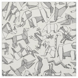 Tecido pérola ditsy animal do origami