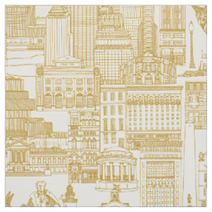 Tecido Pérola dourada de Boston toile