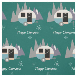 Tecido Personalizado da Mini Camper Caravan