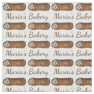Tecido Personalizado De Banho Italiano Com Cannoli