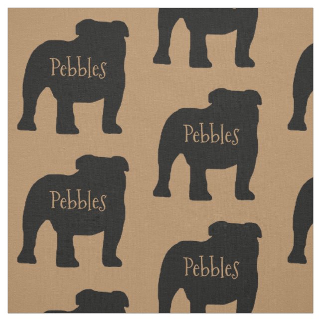 Tecido Personalizado de Cachorro de Bulldog (Modelo)