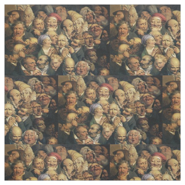 Tecido personalizado de Expressões de Daumier (Modelo)