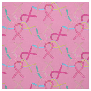 Tecido Personalizado de Fitas de Consciência Rosa