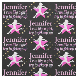 Tecido PERSONALIZADO DE GAROTA-RUNNER DE TINTA E N