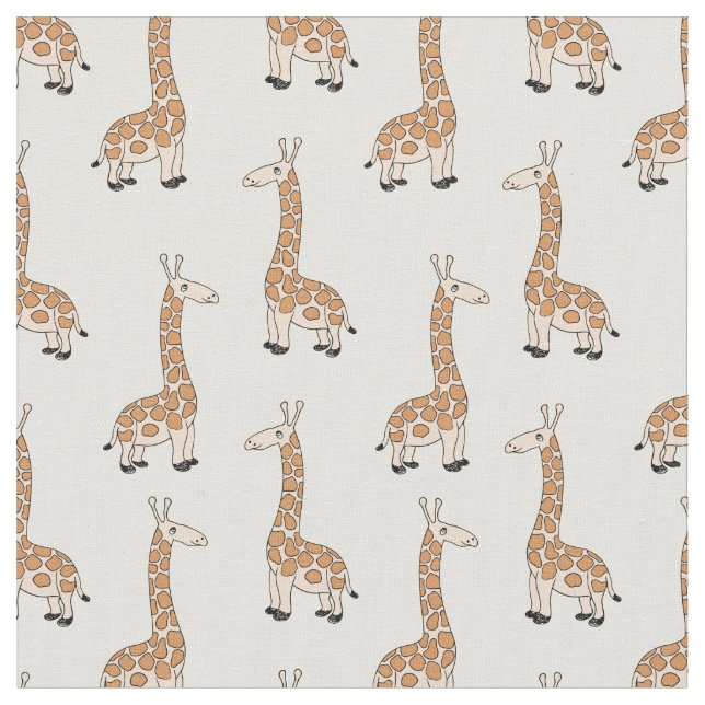Tecido Personalizado de Girafa Bebê para Crianças (Detalhe)