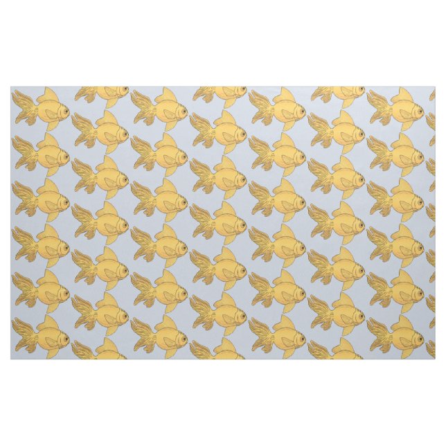 Tecido personalizado de ilustração de peixe (Fat Quarter)