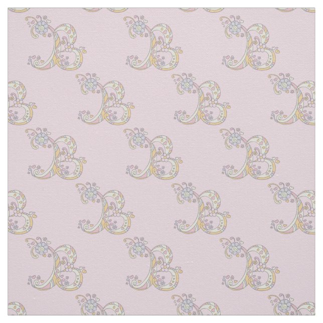 Tecido personalizado de texto decorativo com letra (Modelo)