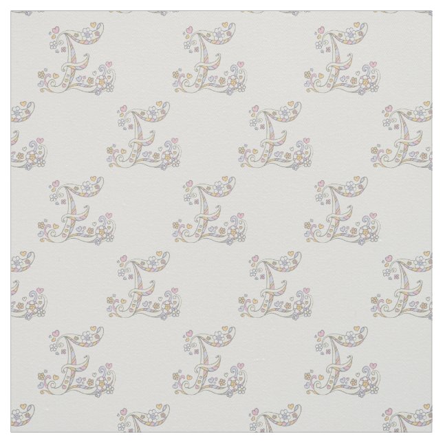 Tecido personalizado de texto decorativo da letra  (Modelo)