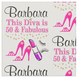 tecido PERSONALIZADO DIVA DE 50 ANOS