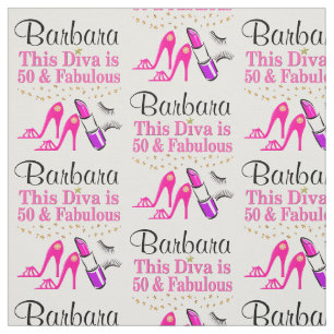 tecido PERSONALIZADO DIVA DE 50 ANOS