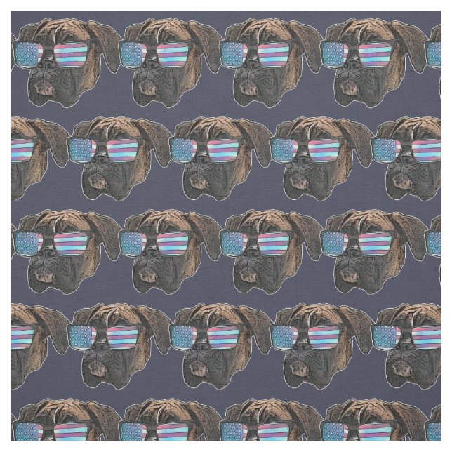 Tecido Personalizado do Boxer dog (Modelo)