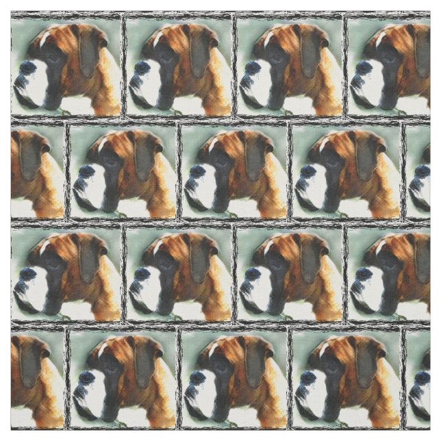 Tecido Personalizado do Boxer dog (Modelo)
