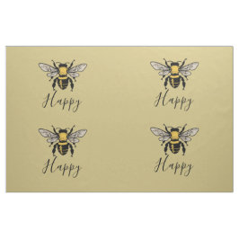 Tecido personalizado do impressão da abelha