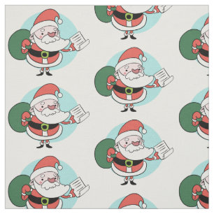 Tecido personalizado do Papai Noel