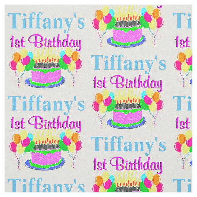 TECIDO PERSONALIZADO DO PRIMEIRO ANIVERSARIO bonit (Modelo)