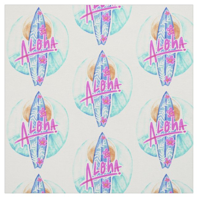 Tecido personalizado do Surfer Hawaiian Aloha (Modelo)