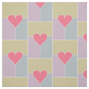 Tecido personalizado Heart Pattern