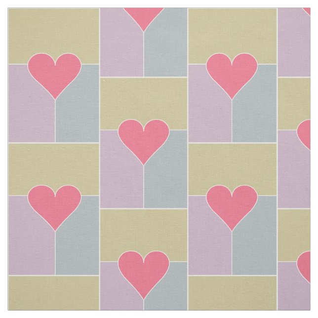 Tecido personalizado Heart Pattern (Modelo)