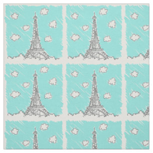 Tecido personalizado Ilustração de Torre Eiffel