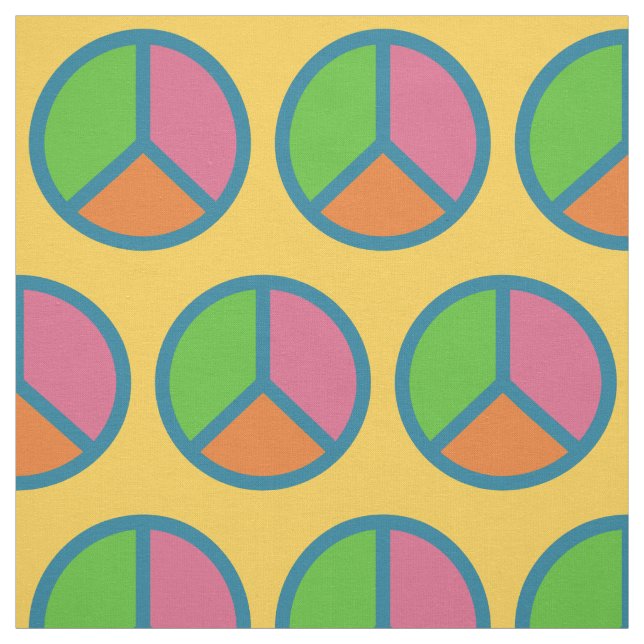 Tecido personalizado Sinal de Paz Colorido (Modelo)