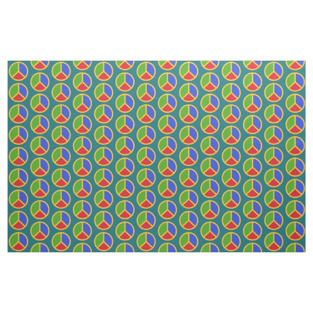 Tecido personalizado Sinal de Paz Colorido (Jarda)