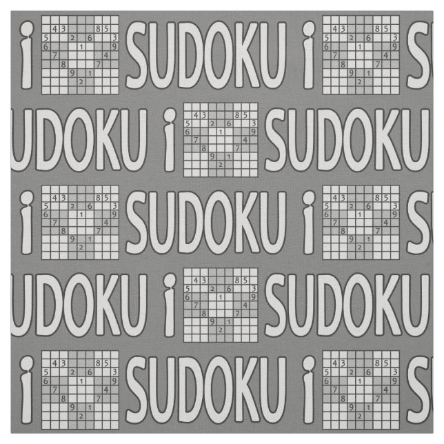 TECIDO personalizado SUDOKU (Modelo)