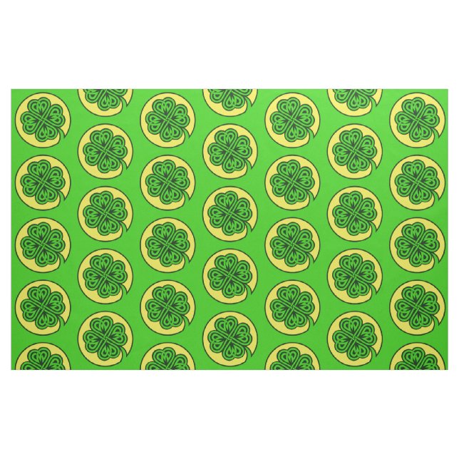 Tecido personalizável do Shamrock Tribal (Fat Quarter)