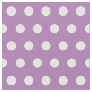 Tecido Personalize seu próprio padrão bolinhas em roxo