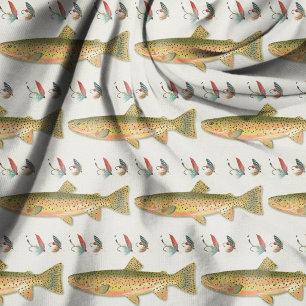 Tecido Pesca de Truta Peixes Mosquitos Pescador