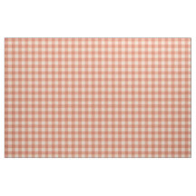 pêssego chic e padrão de gingham branco mais escur
