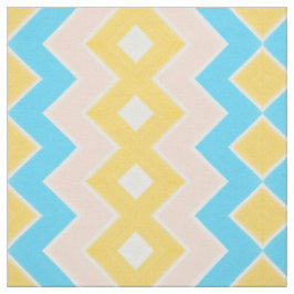 Tecido Pêssego Dourado Azul Turquesa e Amarelo