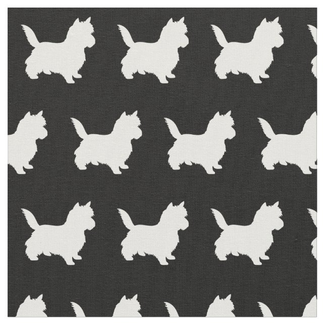 Tecido Pet de Silhueta Cairn Terrier (Detalhe)