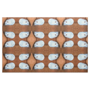 Tecido Pet Rat Rat de Rico Branco Snowball