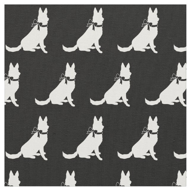 Tecido Pet Silhouette german shepherd (Detalhe)