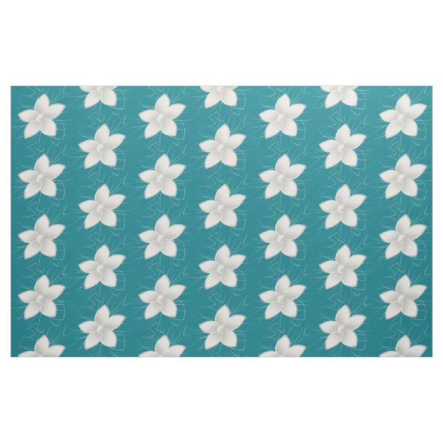 Tecido Pétalas brancas (Fat Quarter)