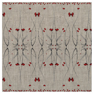 Tecido Pétalas Vermelhas