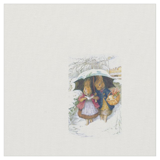 Tecido Peter Rabbit Beatrix Potter (Detalhe)