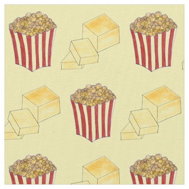 Tecido Picante de Comida clássico do cinema de emparelham (Detalhe)