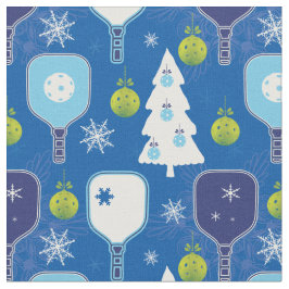Tecido Piceball de Natal branco e azul elegante