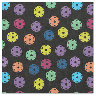 Tecido Pickleball - misturar fundo preto