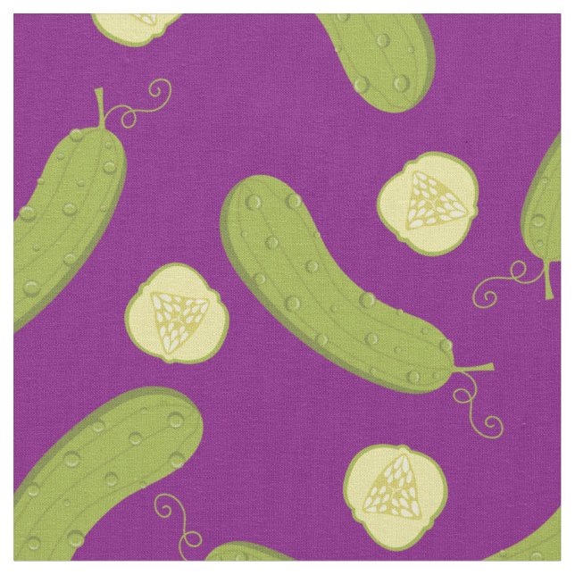Tecido Picles Comidas Bonitas Roxo (Detalhe)