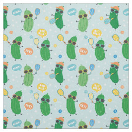 Tecido Picles Cute tocando Pickleball