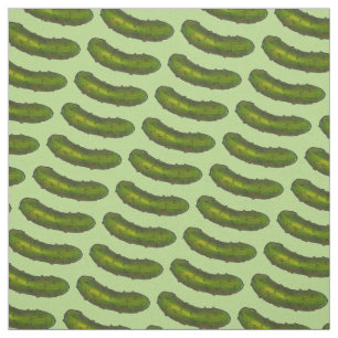 Tecido Picles de Picles de Pickle Foodie Green Crunchy