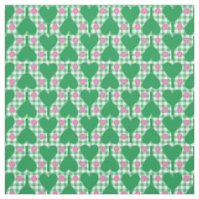 Tecido Picles de Tênis Casamento Verde e Rosa Preppy (Modelo)
