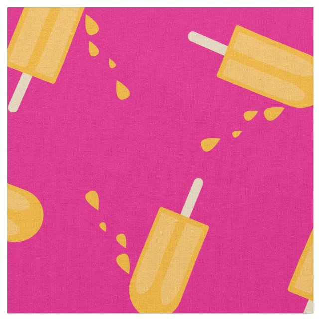 Tecido Picolés Crianças Fofas Verão (Detalhe)
