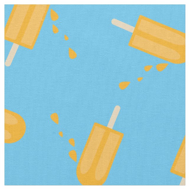 Tecido Picolés Crianças Fofas Verão (Detalhe)