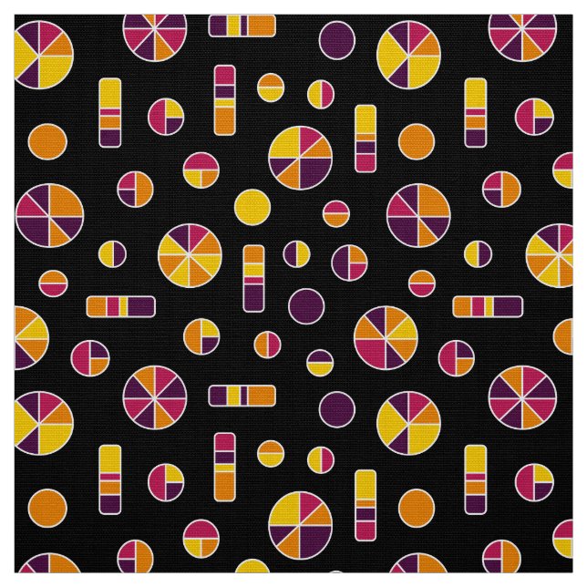 Tecido Pie Circles and Bar Pattern 271019v2 - Black (Modelo)