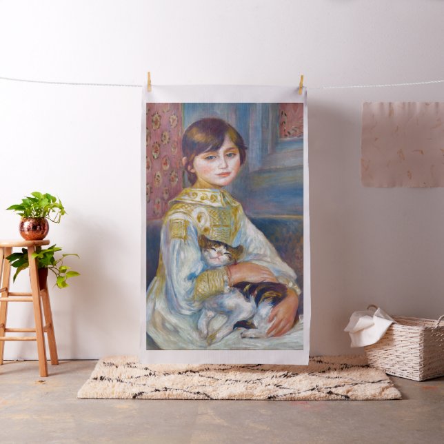 Tecido Pierre-Auguste Renoir - Criança com Gato (In Situ)